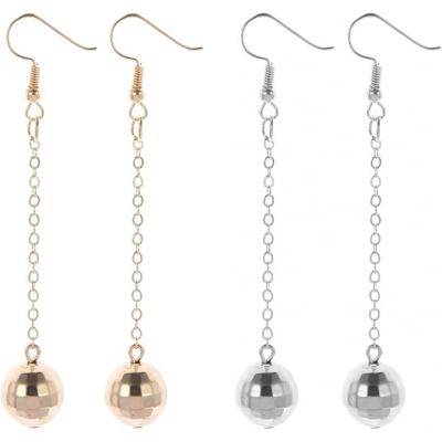 Boucles d'Oreilles Boule Disco Pour la Femme Audacieuse