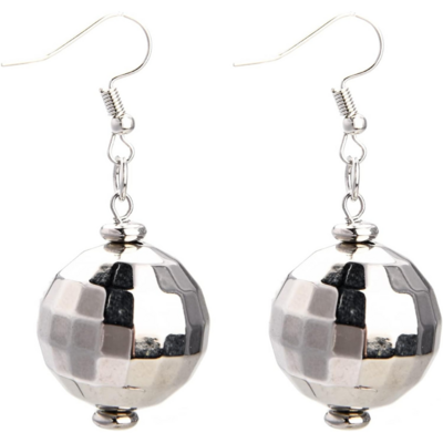 Boucles d'Oreilles Disco Miroir de Lezevn