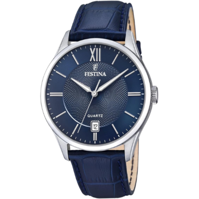 Montre Festina homme F20426/2 cuir bleu
