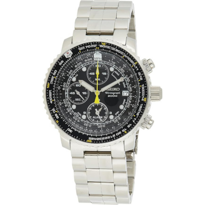 Seiko Flightmaster au style aviation et chronographe technique