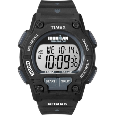 Timex Ironman Shock montre digitale sport noire avec affichage lisible