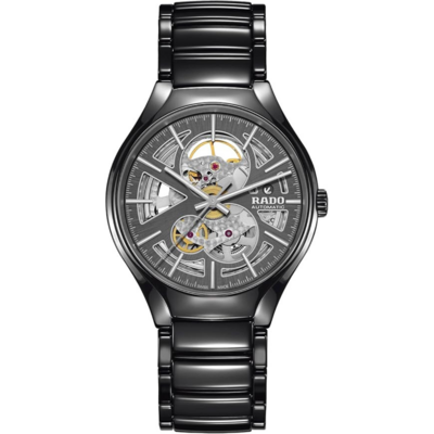 Rado True Automatic Open Heart R27100112 montre homme automatique grise en céramique