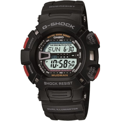 Casio G-Shock G-9000 Mudman noire vue de face