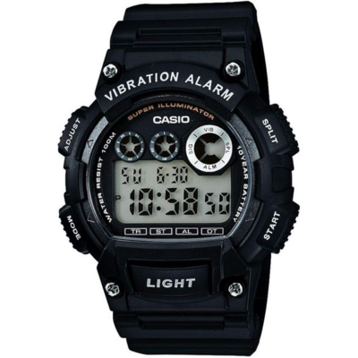 Montre numérique Casio W-735H noire avec alarme vibrante