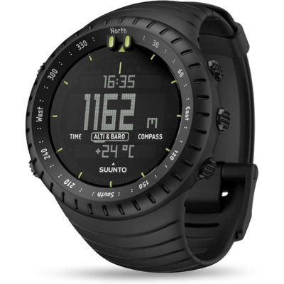 Suunto Core noire avec altimètre, baromètre et boussole