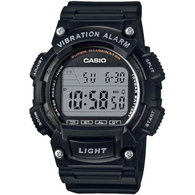 Montre numérique Casio W-736H noire avec alarme vibrante