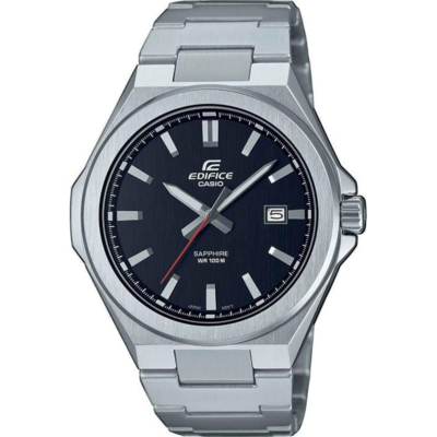 Montre Casio Edifice EFB-108D en acier avec cadran noir
