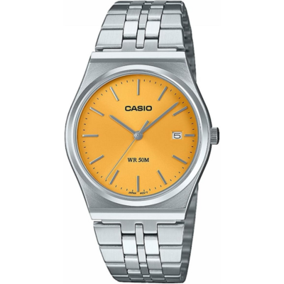 Montre Casio MTP-B145D avec bracelet en acier et cadran coloré