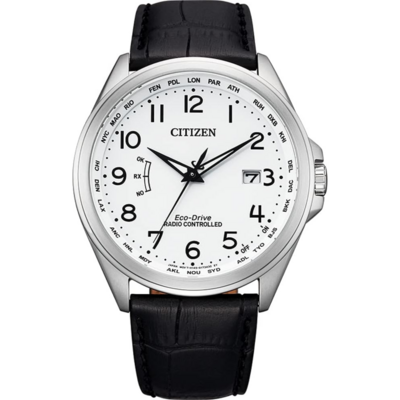 Montre Citizen CB0250 Eco-Drive avec bracelet en cuir noir