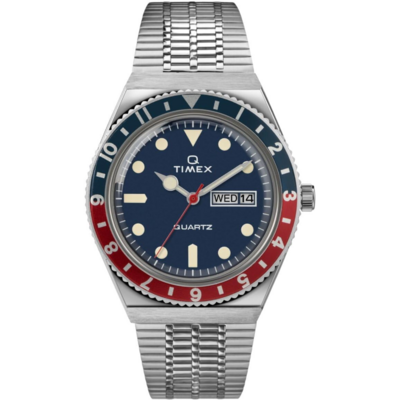 Montre Timex Q Reissue au design rétro avec lunette bicolore