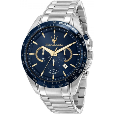 Montre chronographe Maserati Traguardo avec bracelet en acier
