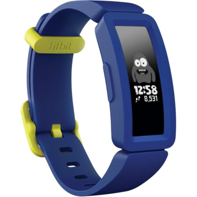 Bracelet d’activité pour enfant Fitbit Ace 2 bleu nuit et jaune fluo