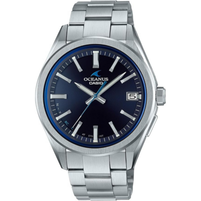 Casio Oceanus OCW-T200 avec cadran bleu et bracelet métallique