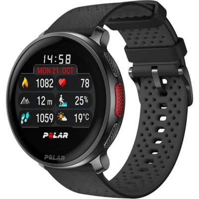 Montre GPS multisport Polar Vantage V3 noire avec écran AMOLED
