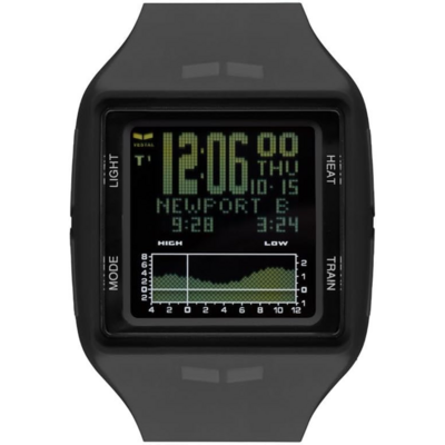 Montre de surf Vestal Brig Tide & Train avec affichage numérique des marées