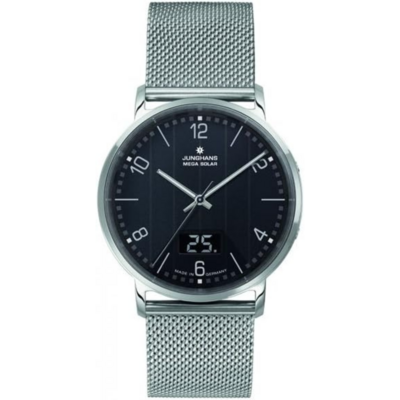 Junghans Milano Mega Solar avec cadran minimaliste et bracelet milanais