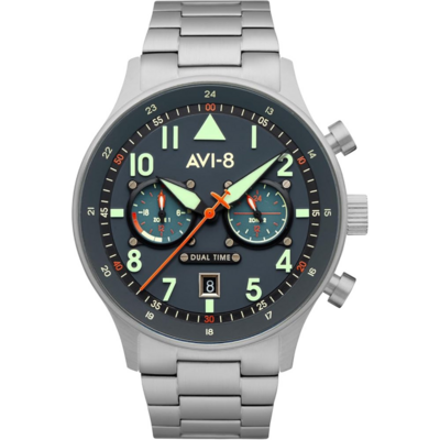 Montre AVI-8 Hawker Hurricane Carey Dual Time au cadran inspiré d’un cockpit d’avion