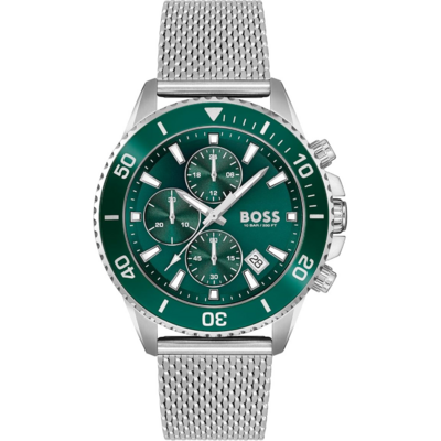Montre Hugo Boss Admiral avec cadran vert et bracelet acier