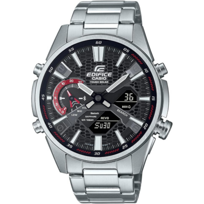 Casio Edifice ECB-S100 avec cadran analogique et affichage numérique