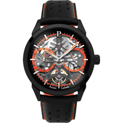 Montre Pierre Lannier Monarck automatique à cadran mécanique ouvert
