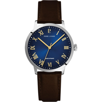 Montre Pierre Lannier Interval à quartz avec cadran élégant et chiffres romains