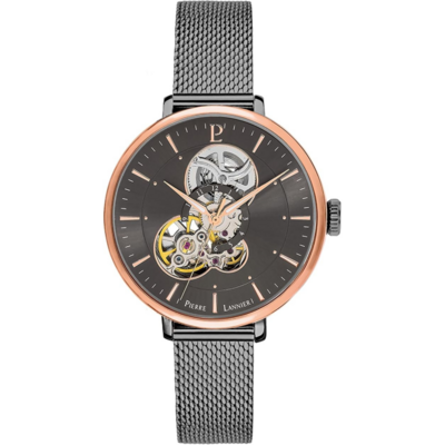 Pierre Lannier Mélodie montre automatique femme avec cadran squelette et mouvement apparent