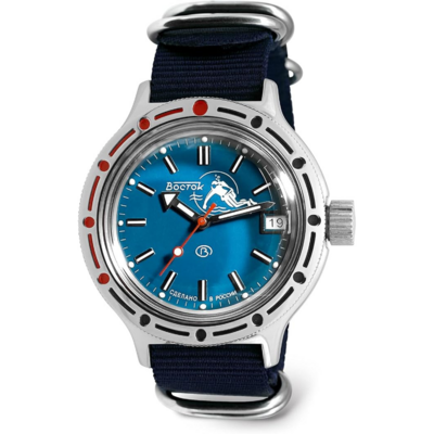 Vostok Amphibia 420059 Scuba Dude avec cadran bleu