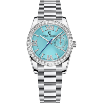 Montre Pagani Design PD-1776 avec lunette décorative et bracelet métallique