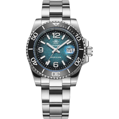 Montre Addiesdive AD2513 avec cadran texturé et bracelet acier