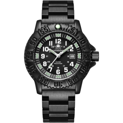 Addiesdive MY-050S montre militaire quartz à cadran lumineux et lunette rotative