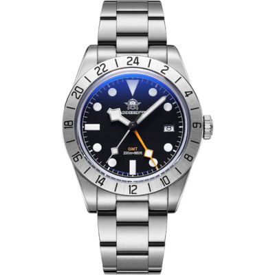 Addiesdive AD2035 montre GMT à quartz avec bracelet acier