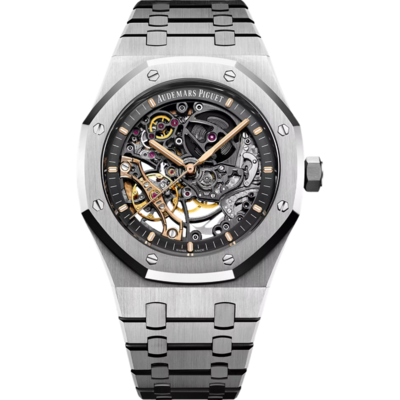 Audemars Piguet Royal Oak Squelette avec mouvement ajouré et bracelet intégré