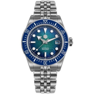 San Martin SN0148 montre automatique de plongée avec cadran travaillé