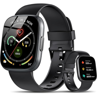 Poounur T80 montre connectée avec écran courbé