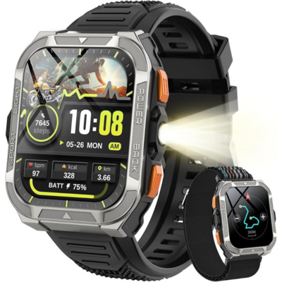Blackview W80 Pro Military GPS montre connectée robuste anthracite
