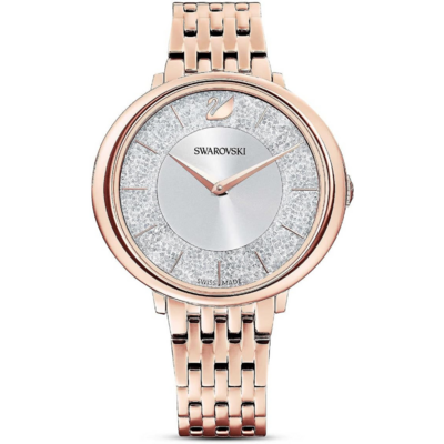 Montre Swarovski Crystalline Aura 5730146 blanche et or rose