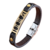 Bracelet en cuir PU Style Chiffres Romains Pour Homme