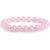 Bracelet en pierre naturelle rose noir extensible