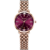 Montre pour femme - la meilleure montre à quartz en or rose avec bracelet en acier inoxydable et étanche