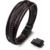 Bracelet tendance en acier inoxydable et cuir véritable pour hommes bijoux Vintage