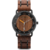 Montre-bracelet en bambou et bois pour homme