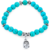 Bracelet Perles de pierre bleu Turquoises