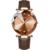 L'élégance de la montre pour femme CIVO en acier inoxydable marron