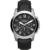 Le style intemporel de la montre Fossil en cuir noir Grant - FS4735