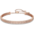 Étinceler et briller : Le bracelet bracelet plaqué or rose/blanc Swarovski Subtle