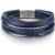 L'accessoire parfait : Le bracelet en cuir tressé COOLSTEELANDBEYOND bleu marine
