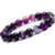 Bracelet spiritualité en agate violette