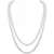 Collier en chaîne de perles pour femme avec fermoir à bascule