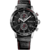 BOSS Montre Chronographe Homme Bracelet Cuir Noir - 1513390 - Design Élaboré et Fonctionnalités Pratiques