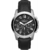 Fossil Montre Homme Cadran Noir avec Bracelet en Cuir Noir FS5151 - Luxe Intemporel et le Style Élégant